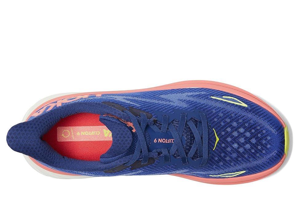 Hoka Women's Clifton 9 (Evening Sky/Coral) Women's Shoes Product Image