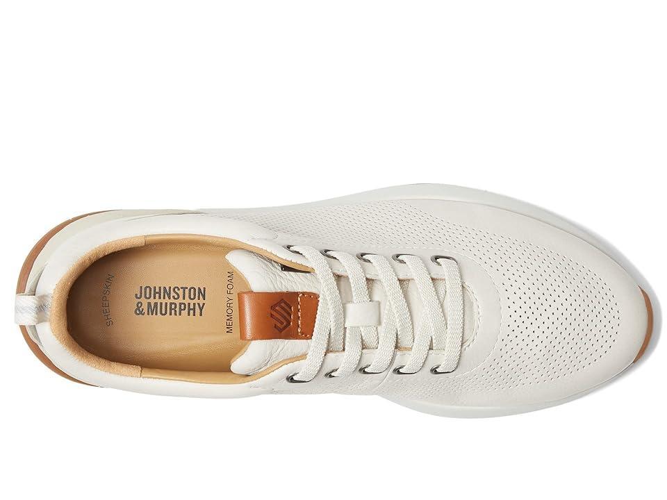 Johnston  Murphy Mens Kinnon Perforated Leather Sneakers Product Image