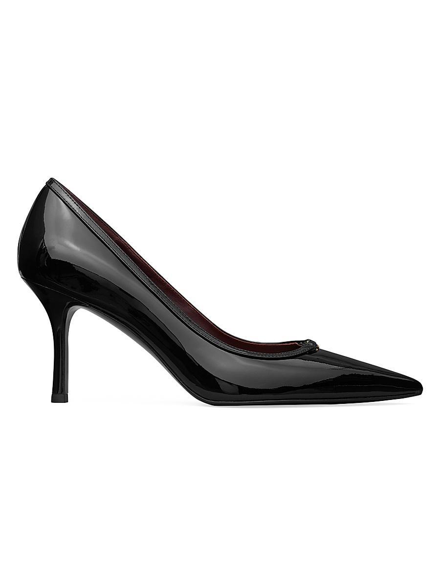 Womens Double T Buckle 80MM Leather Pumps Product Image