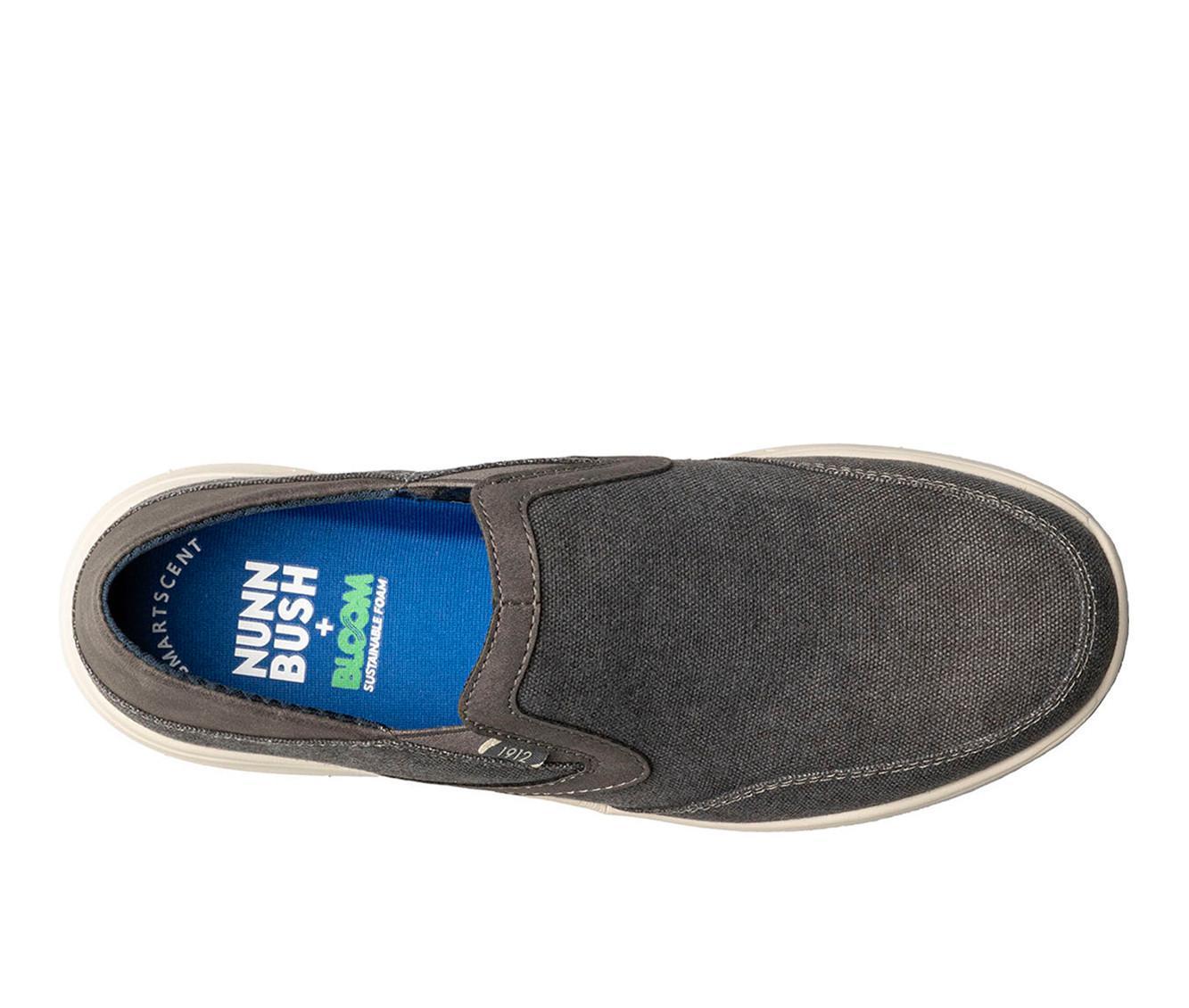 Men's Nunn Bush Conway EZ Canvas Moc Toe Slip On Shoes Product Image