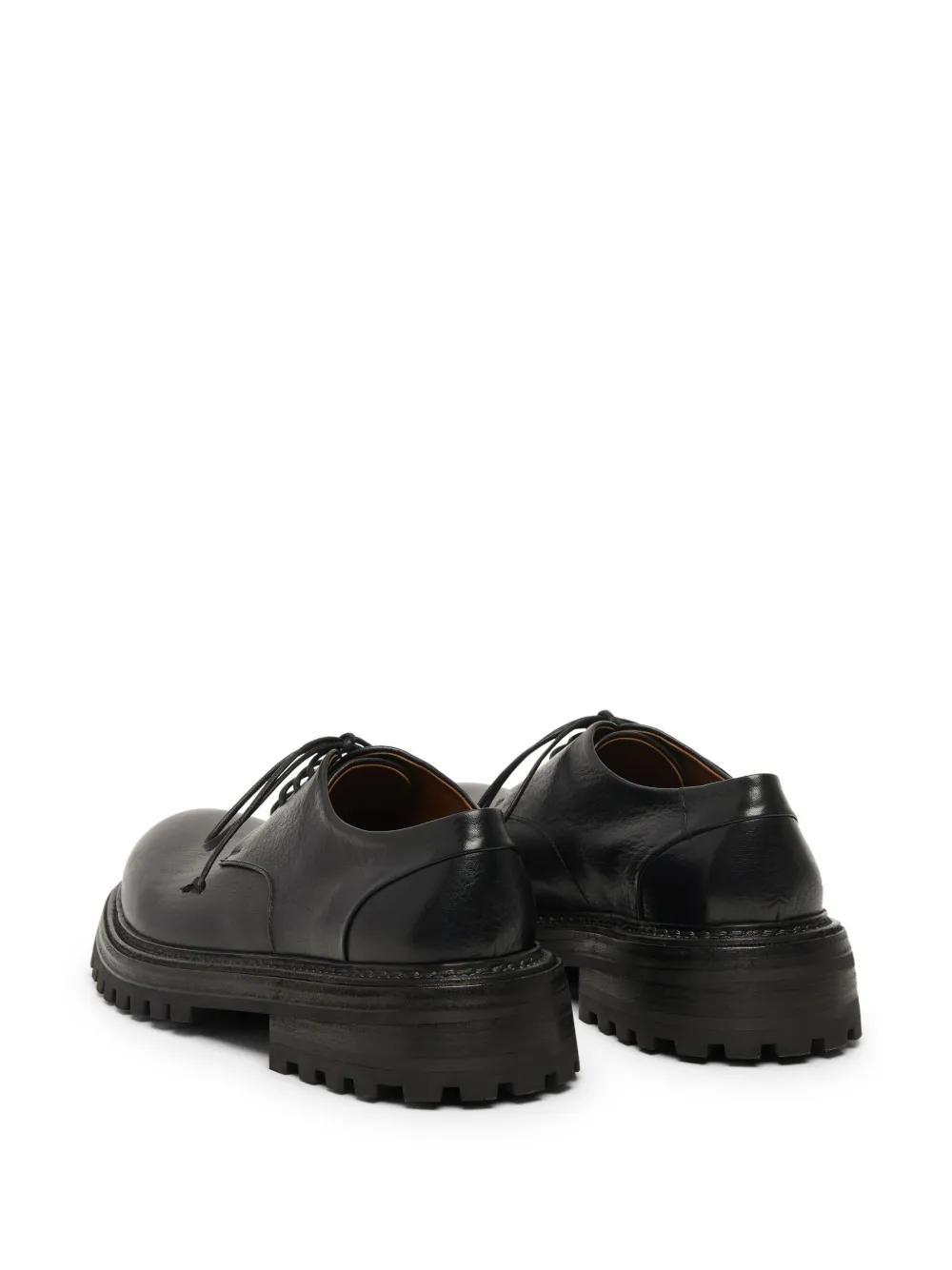 leather derby shoes with chunky outsole Product Image