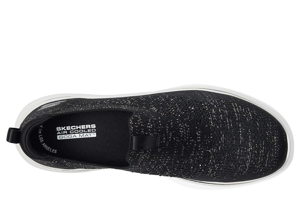 Skechers Womens Go Walk 7- Blink Casual Walking Sneakers from Finish Line - Black Product Image