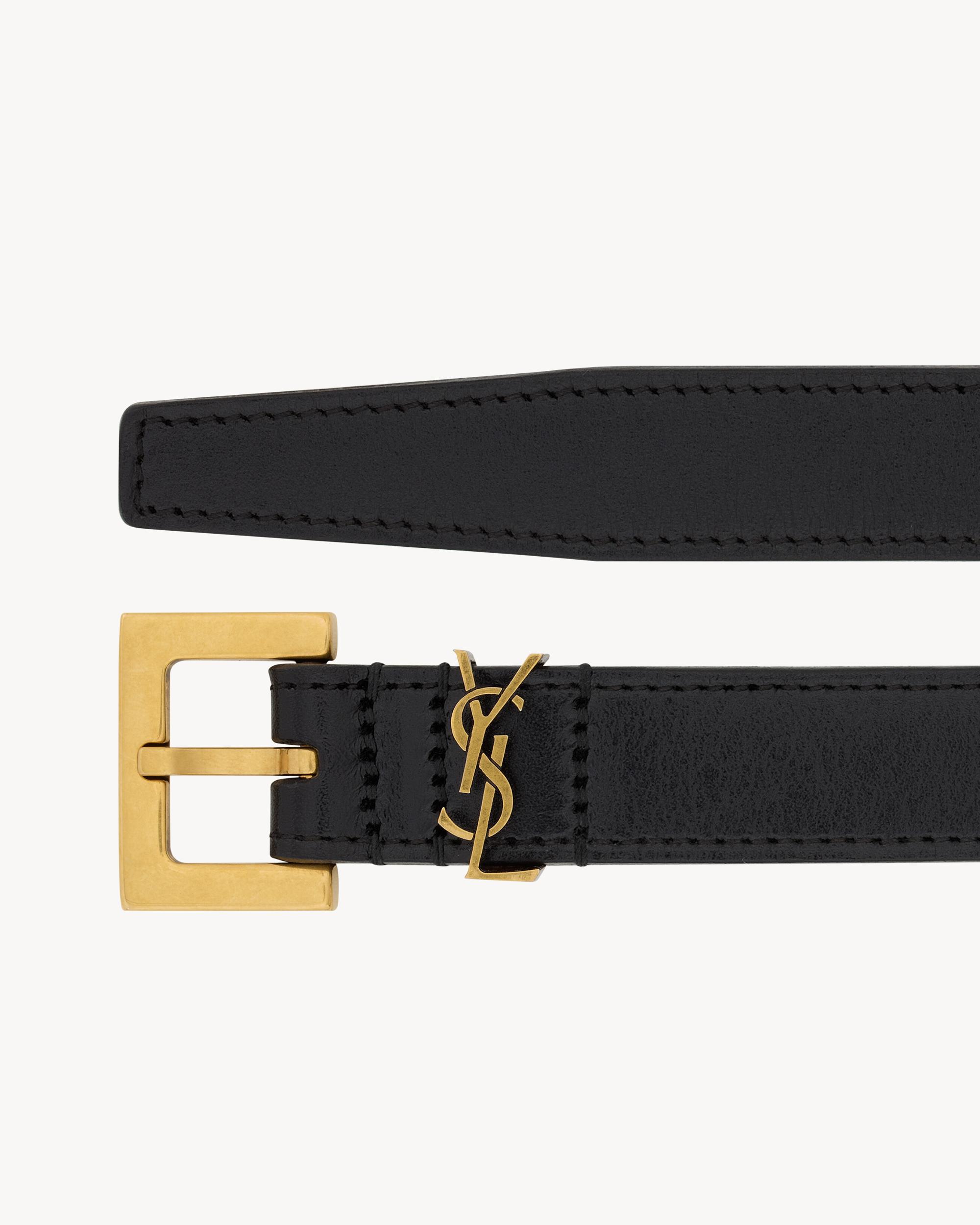CASSANDRE thin belt in vegetable-tanned leather Product Image
