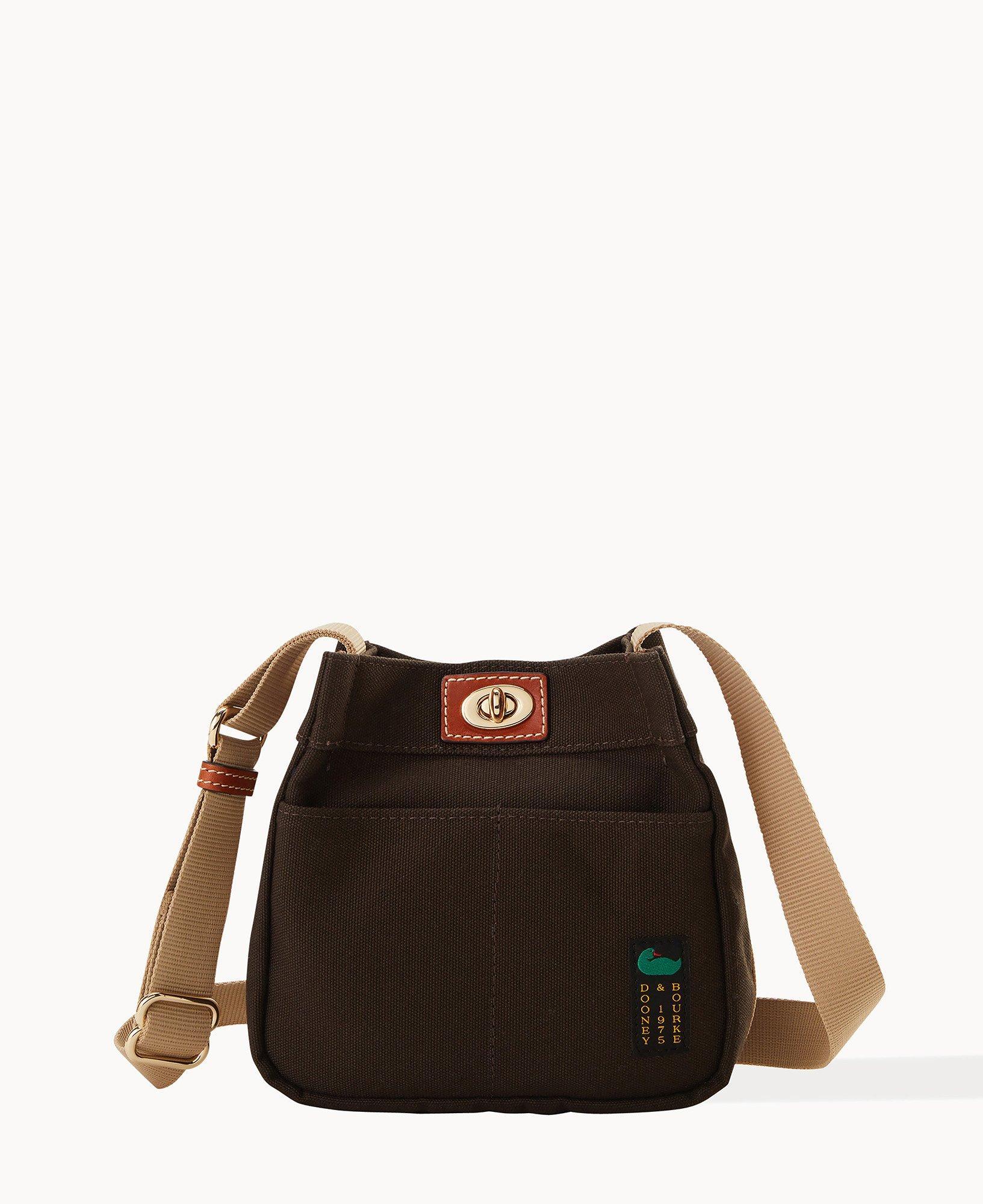 Dooney & Bourke Womens Canvas Fabric Crossbody 20 Bag in Brown Product Image