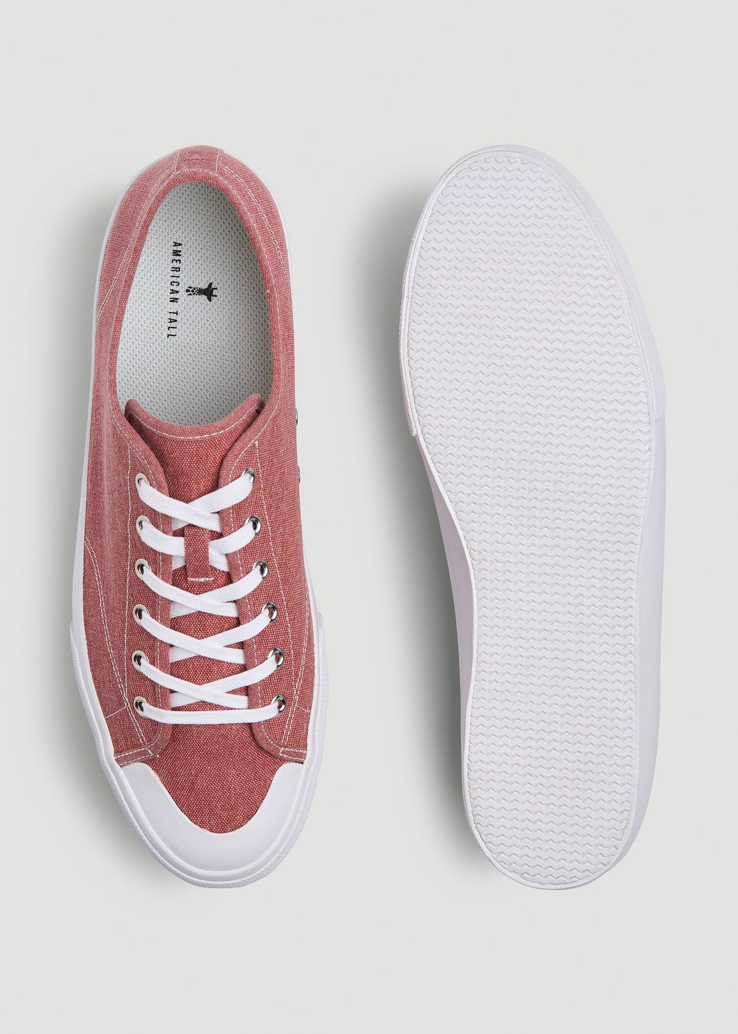 Vulcanized Sneaker for Tall Men in Light Red Product Image