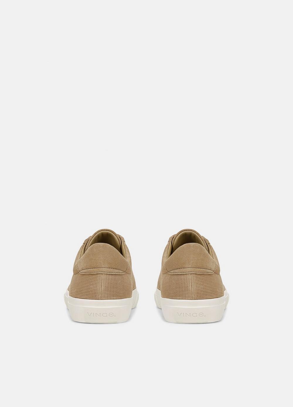 Mens Fulton Perforated Suede Sneaker, Sand Trail, Size 9.5 Vince Product Image