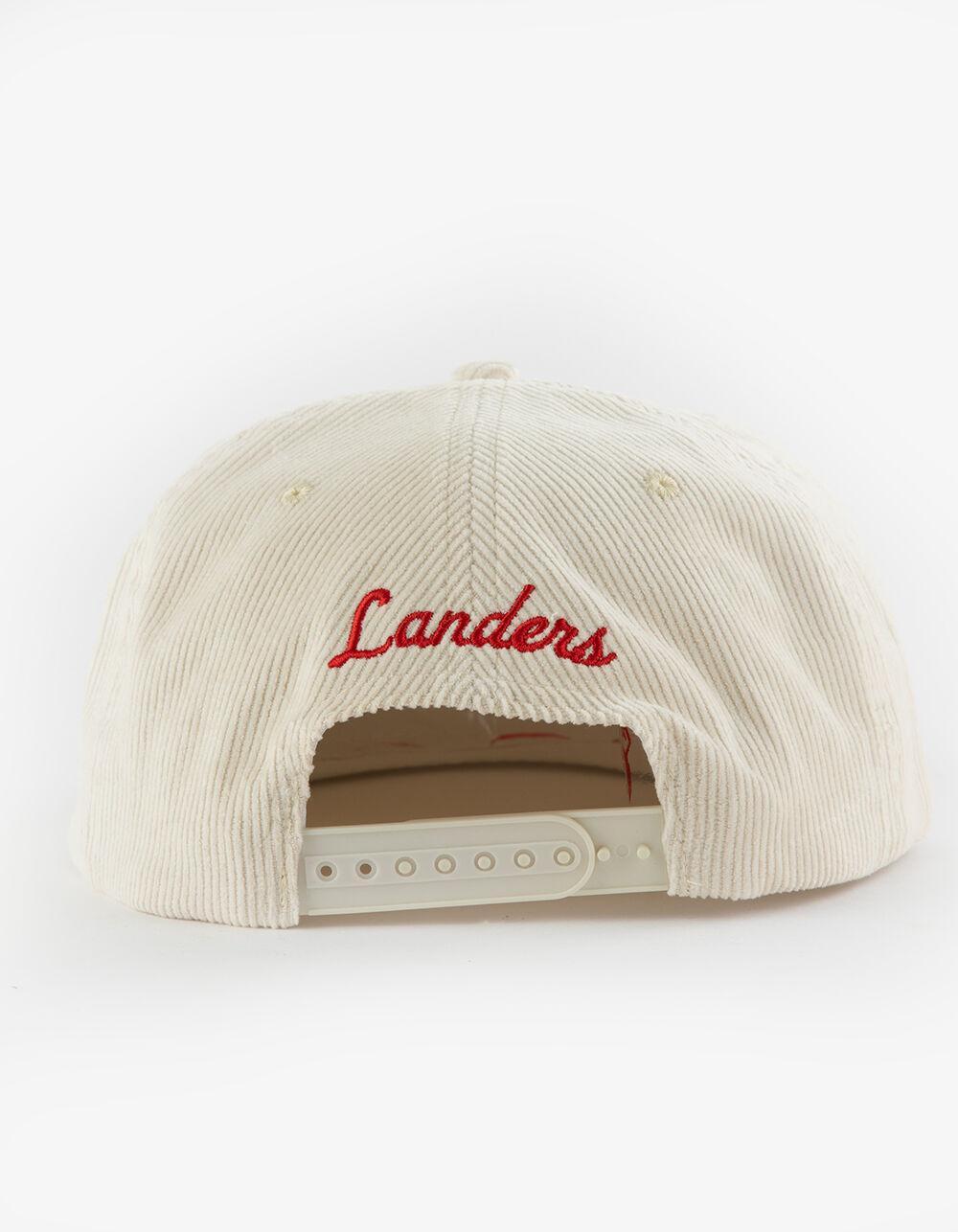 LANDERS SUPPLY HOUSE Born To Raise Hell Corduroy Snapback Hat - WHITE COMBO Product Image