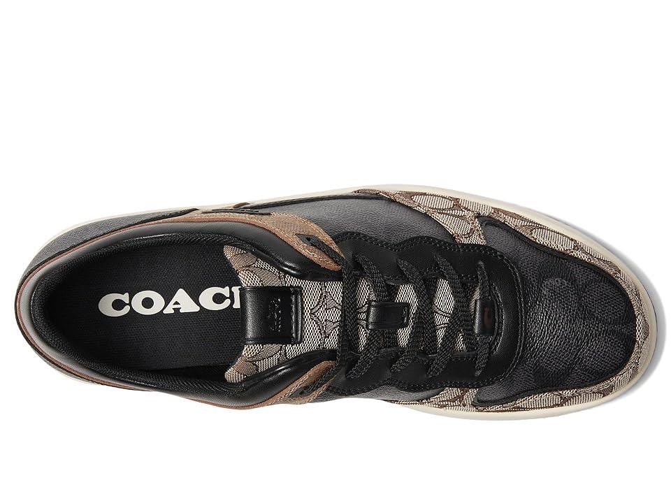 COACH Mens C201 Signature Coated Canvas Sneakers Product Image