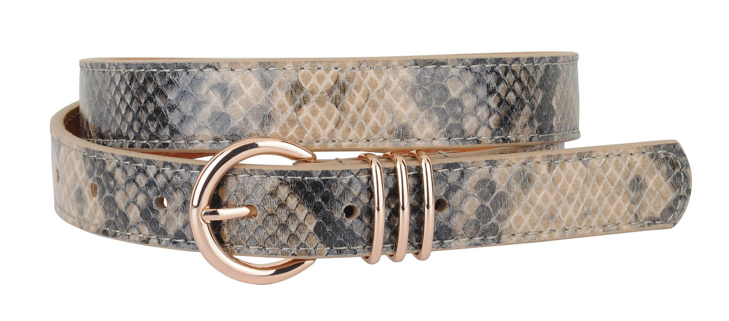 Mya Snakeskin Leather Belt Product Image