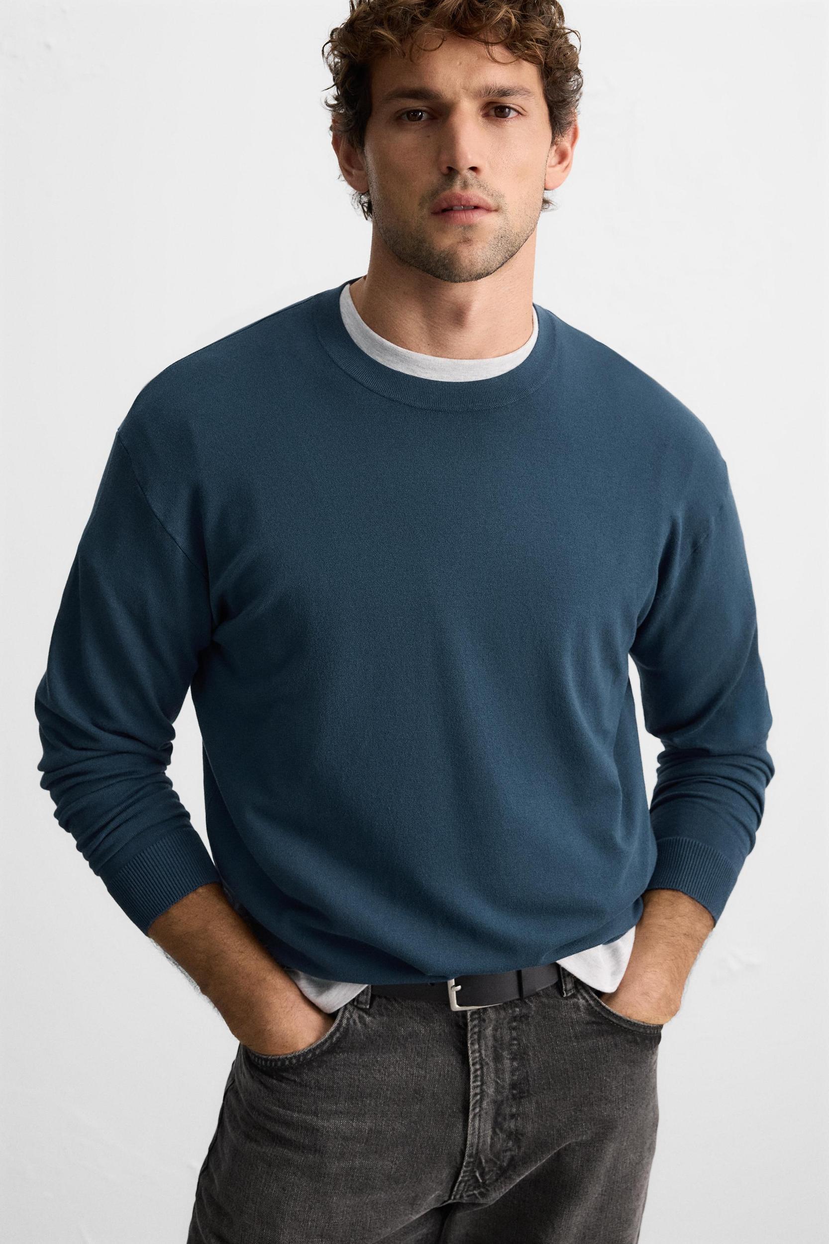 BASIC VISCOSE BLEND SWEATER Product Image