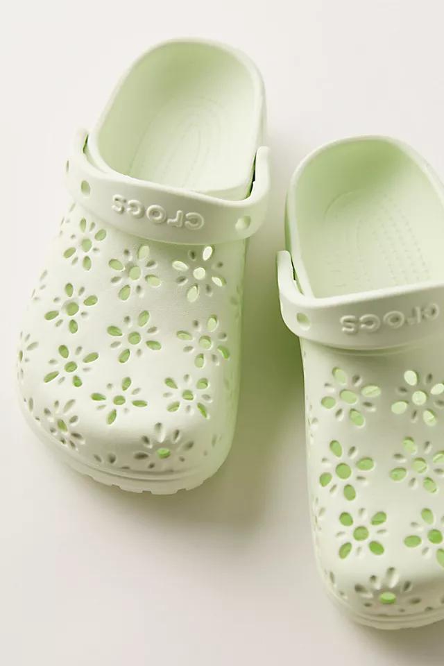 Crocs Classic Floral Cut Clogs Product Image