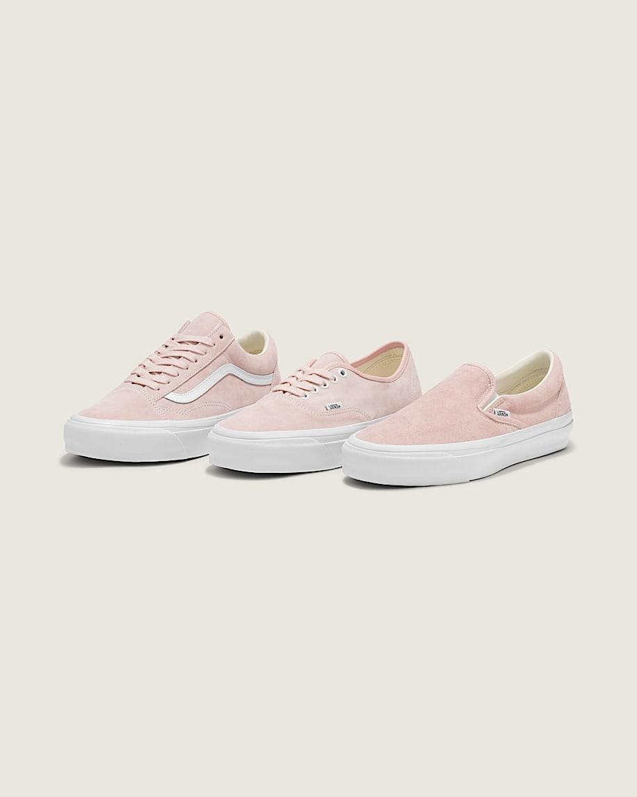 Premium Classic Slip-On Suede Shoe in Sepia Rose Pink| Vans US Product Image