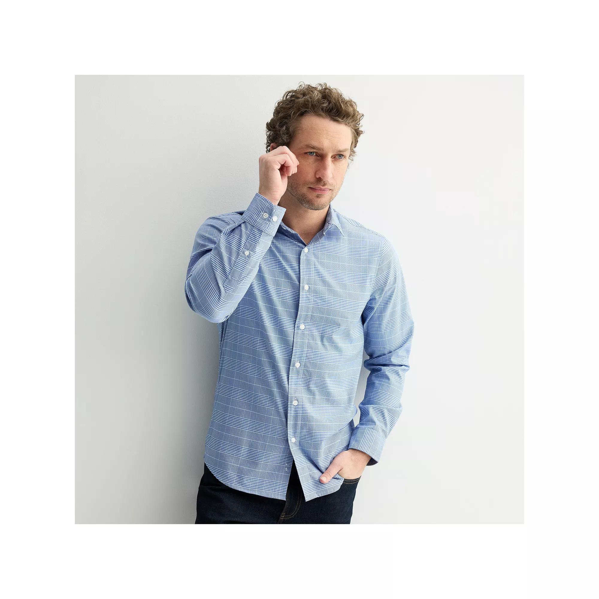 Mens Sonoma Goods For Life Short-Sleeve Printed Slim Fit Performance Shirt Product Image