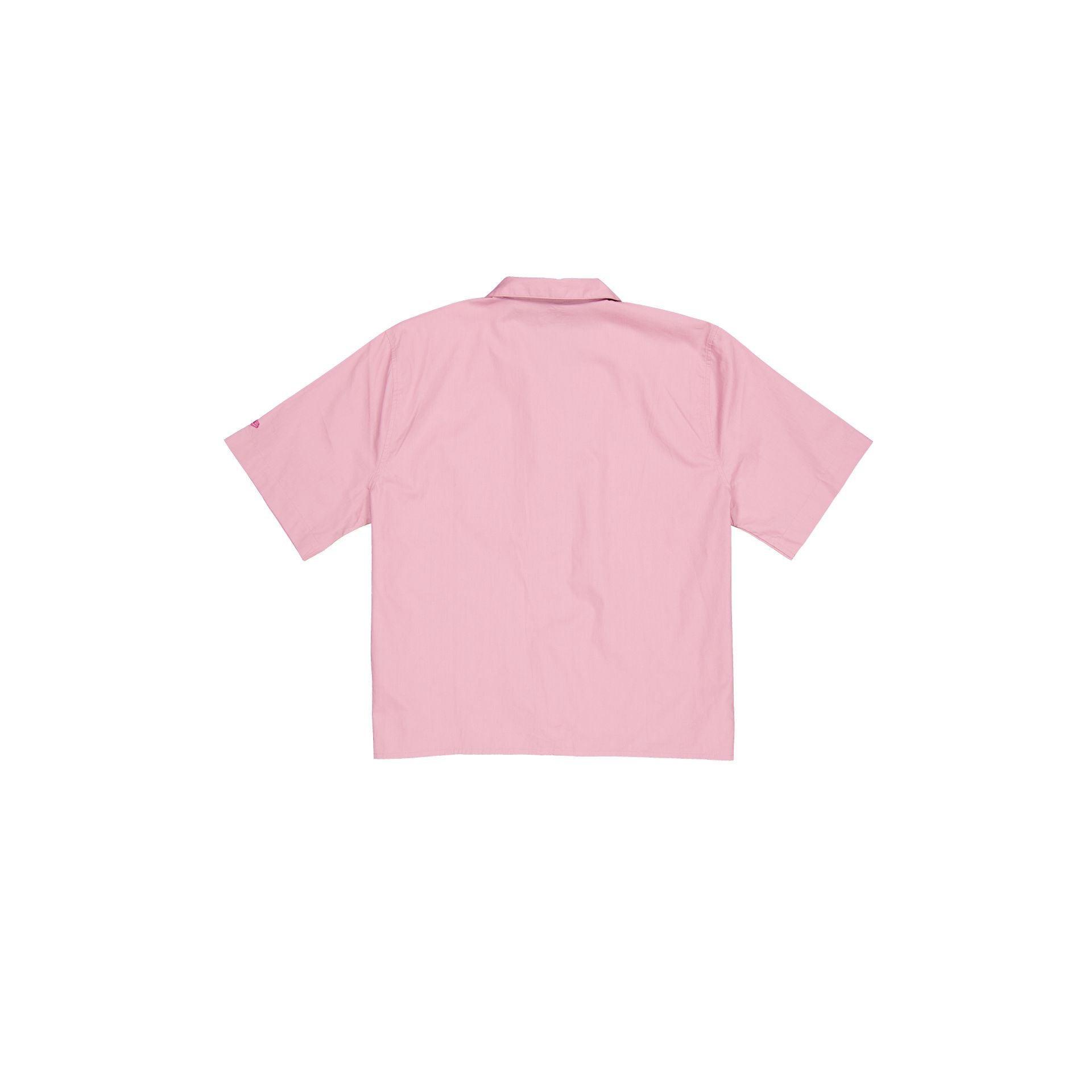 Los Angeles Dodgers Women's Cosmetic Pink Script Revere T-Shirt Female Product Image