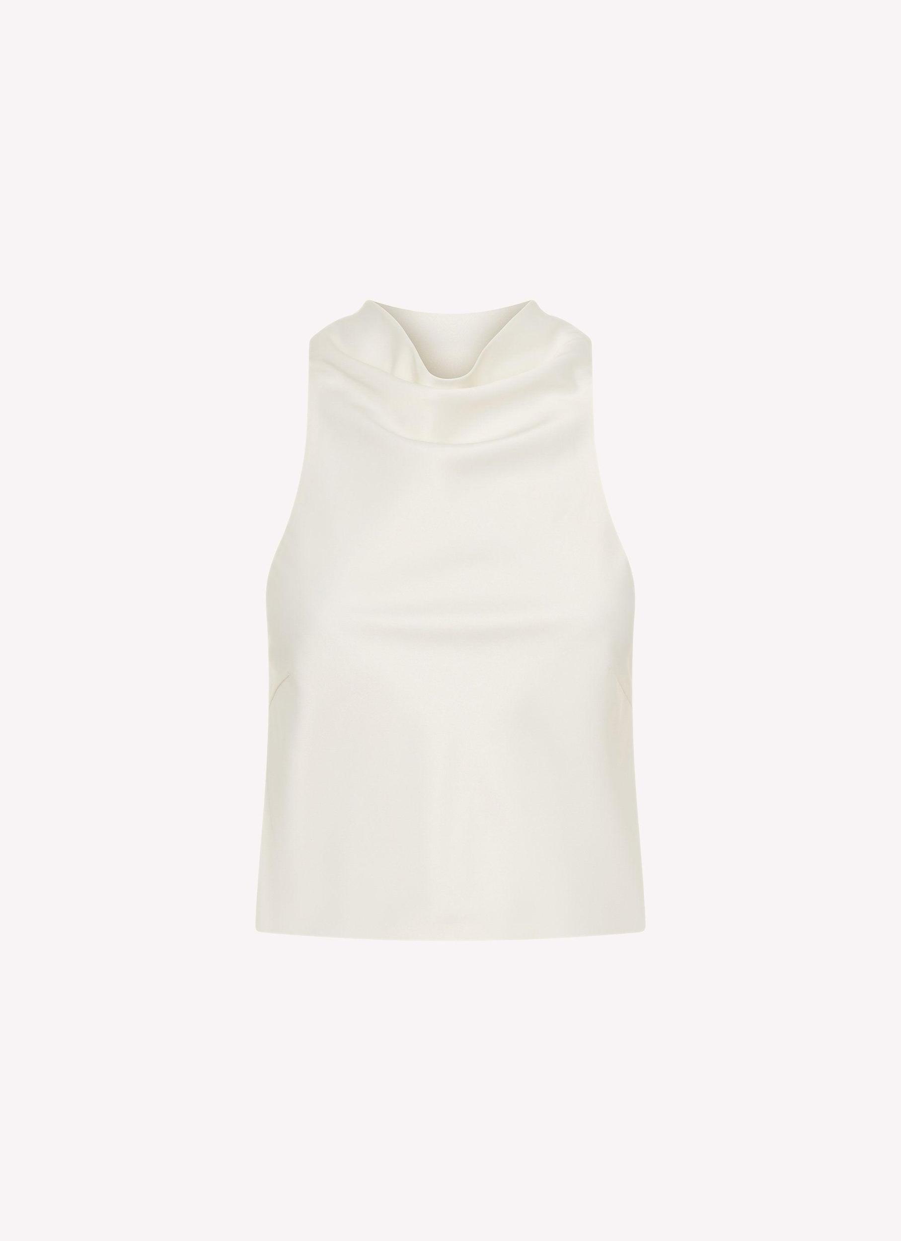 Brookie Satin Top - White Product Image