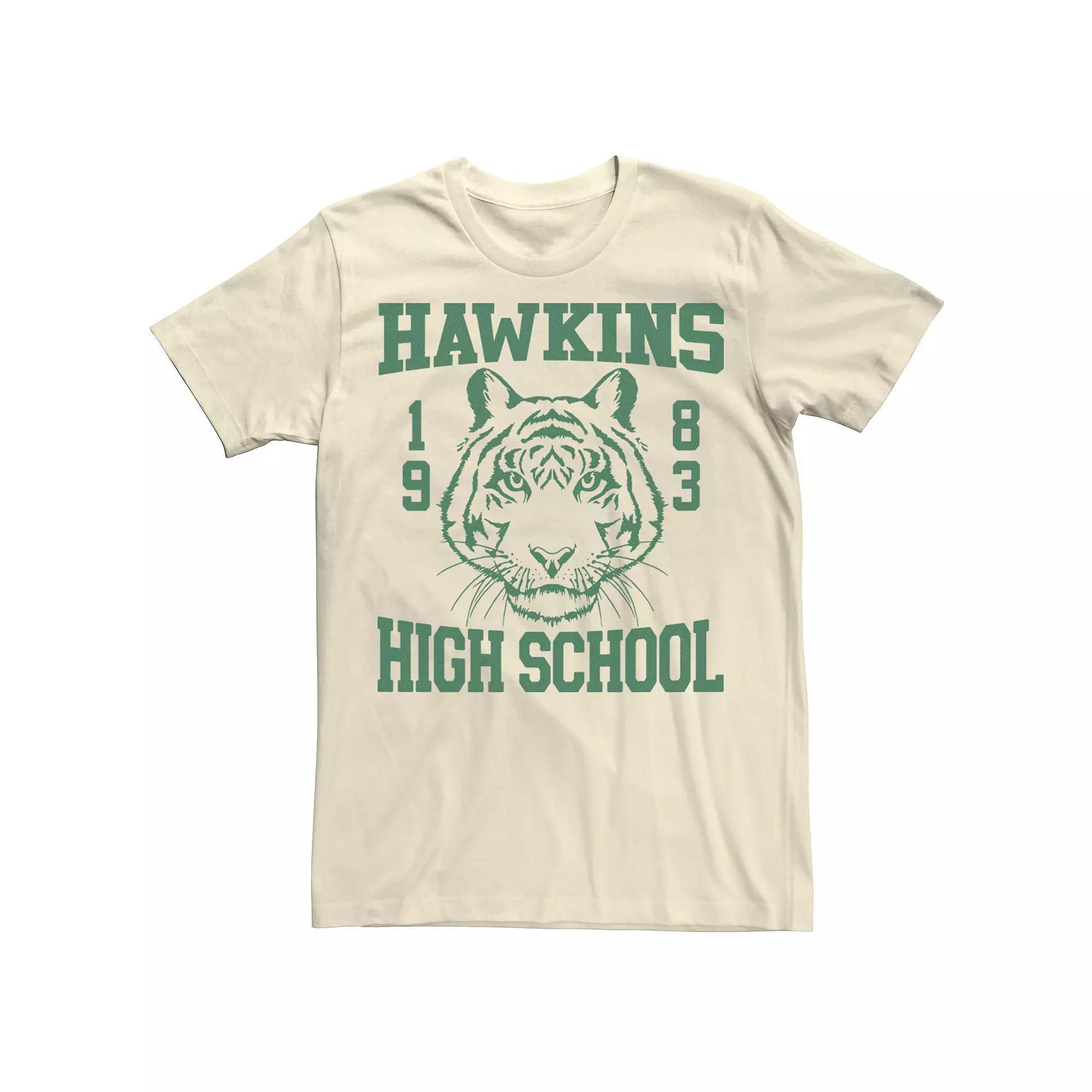 Men's Stranger Things Hawkins High School 1983 Tee, Size: Medium, Natural Product Image