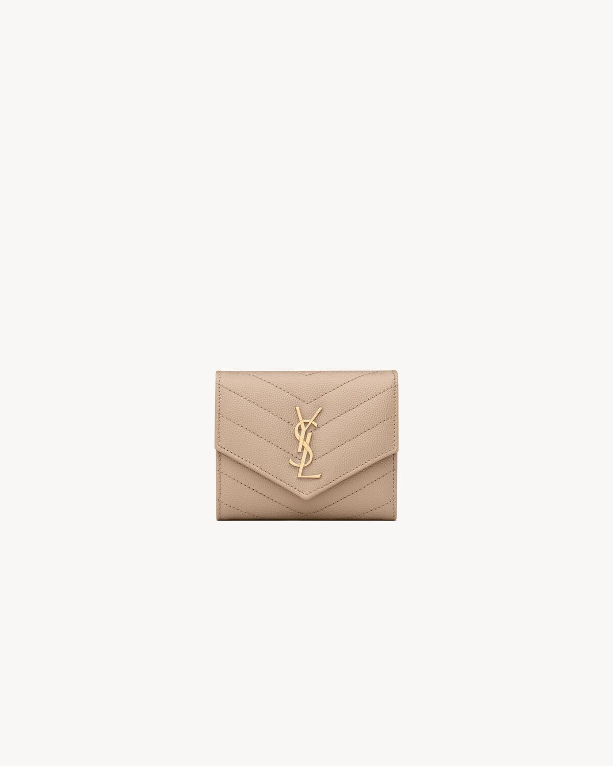 cassandre matelassé multi-folded wallet in grain de poudre leather Product Image