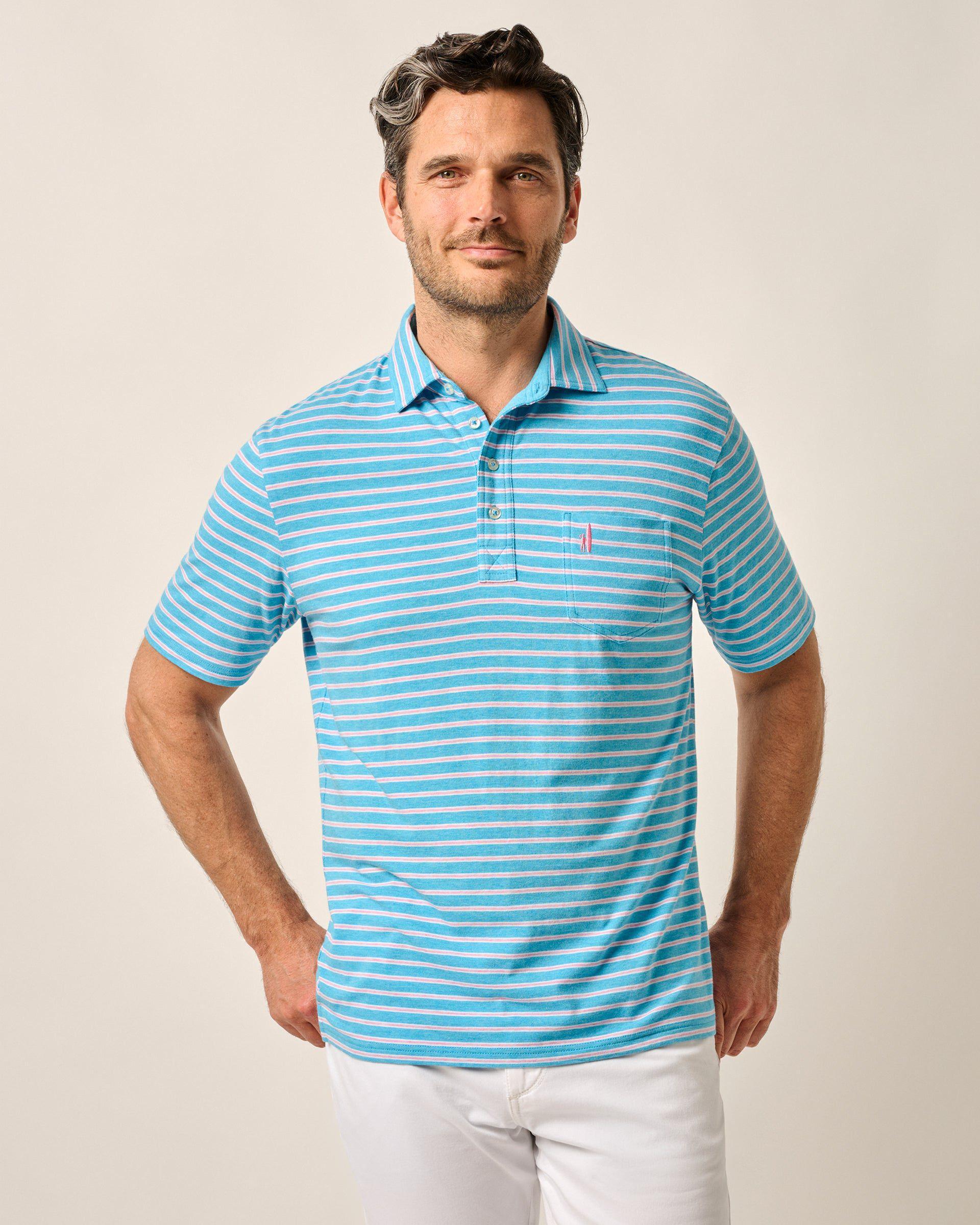 johnnie-O Original 4-Button Polo - Matthis Stripe Product Image