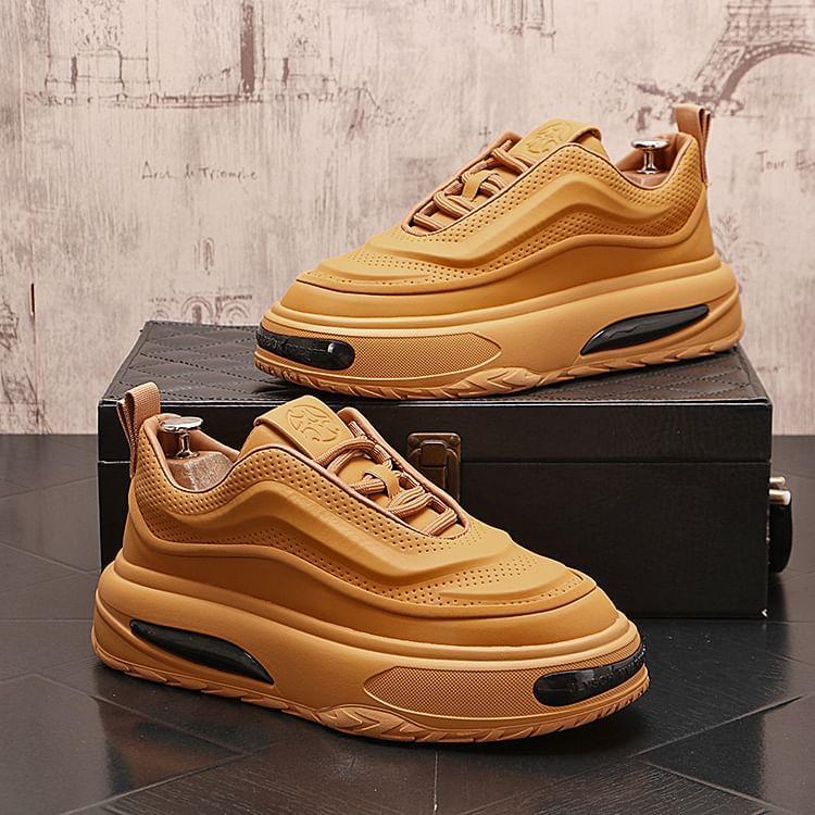 Lace-Up Platform Sneakers Product Image