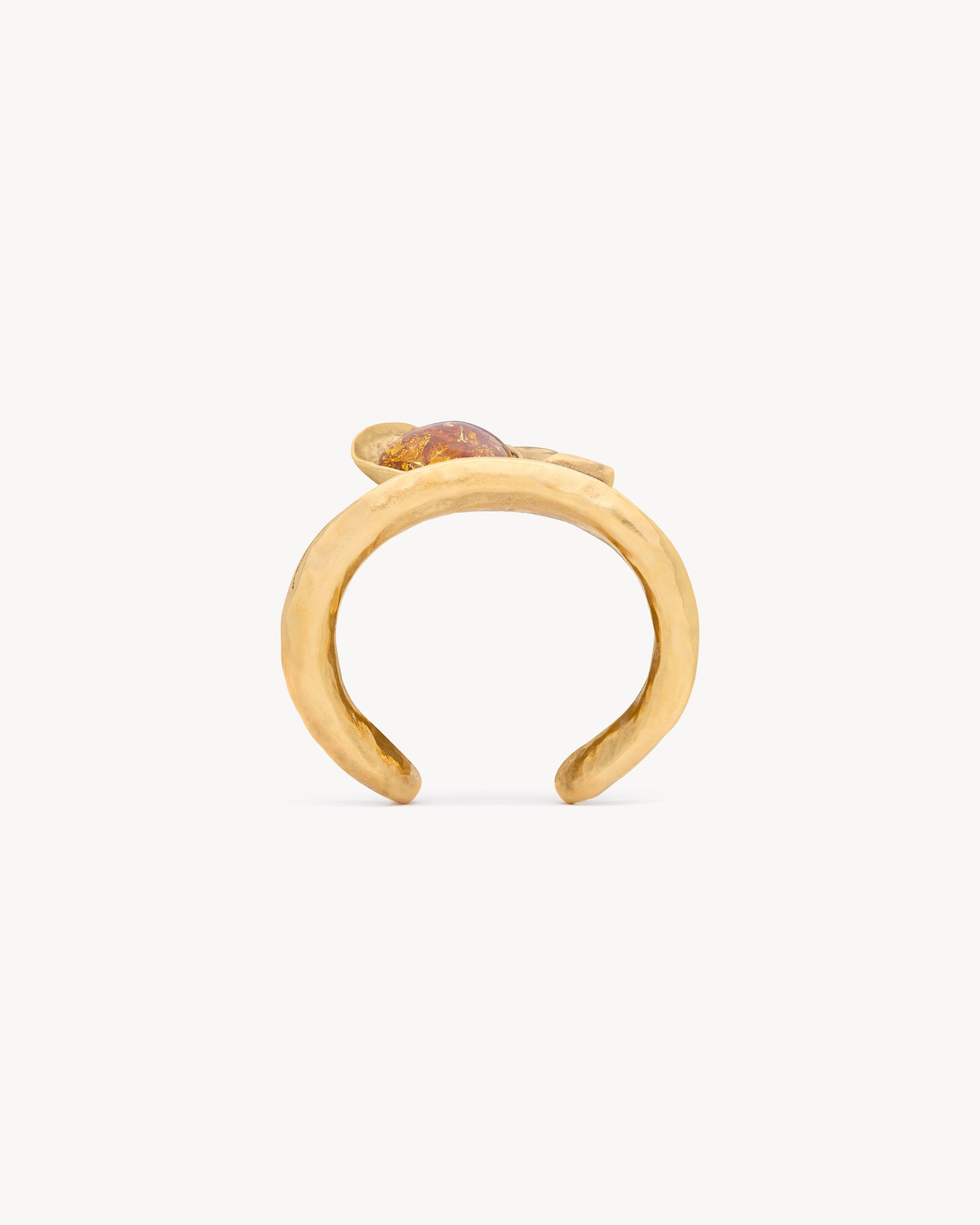 petal cuff in resin and metal Product Image