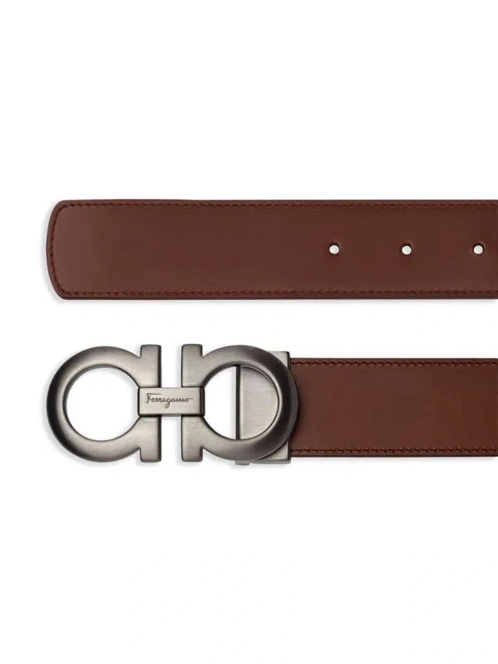 FERRAGAMO Belt Waistband In Brown Product Image