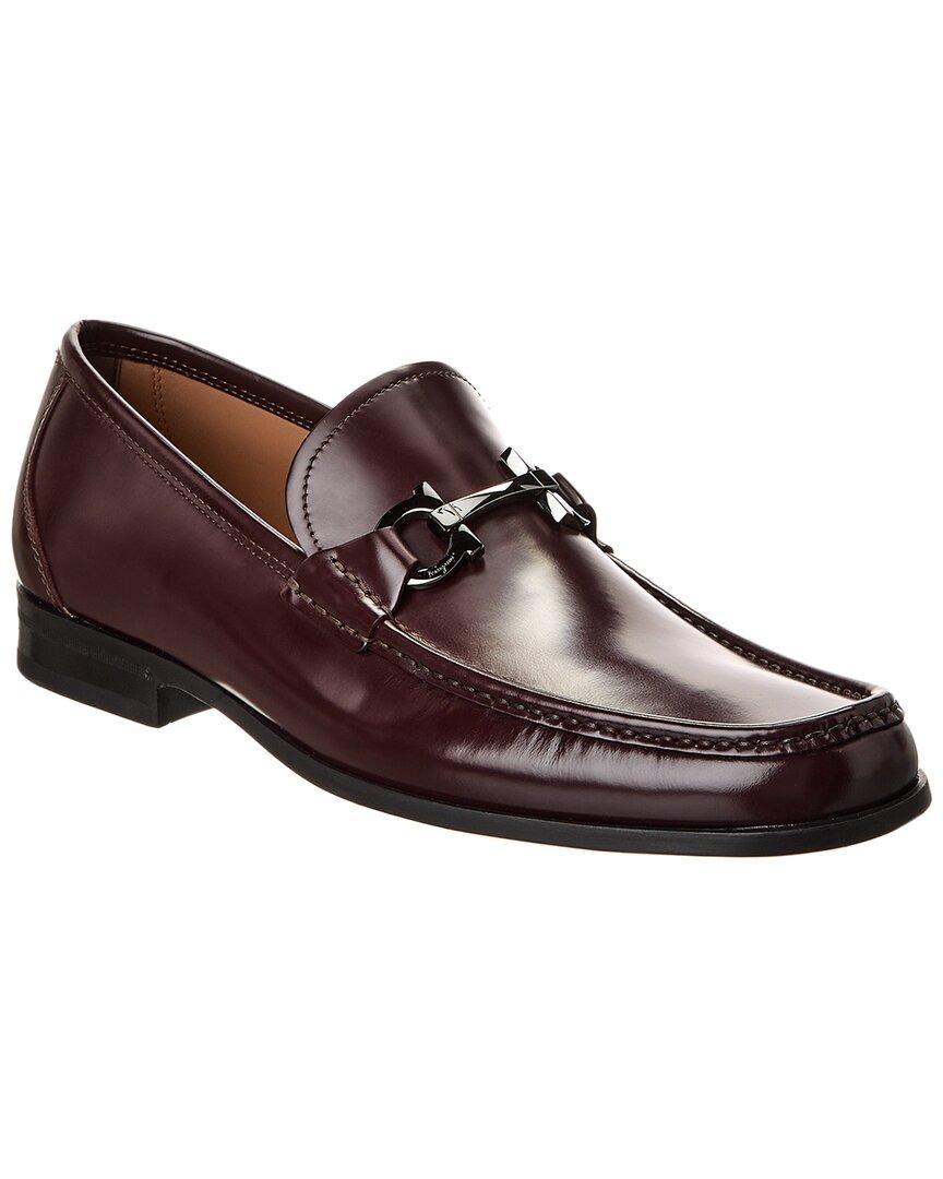 FERRAGAMO Grandioso2 Leather Loafer In Brown Product Image