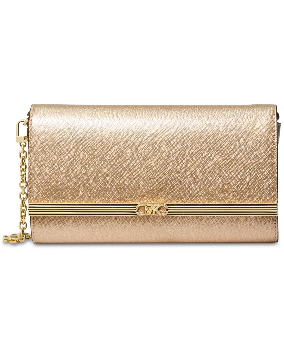Large East-West Leather Clutch Bag Product Image