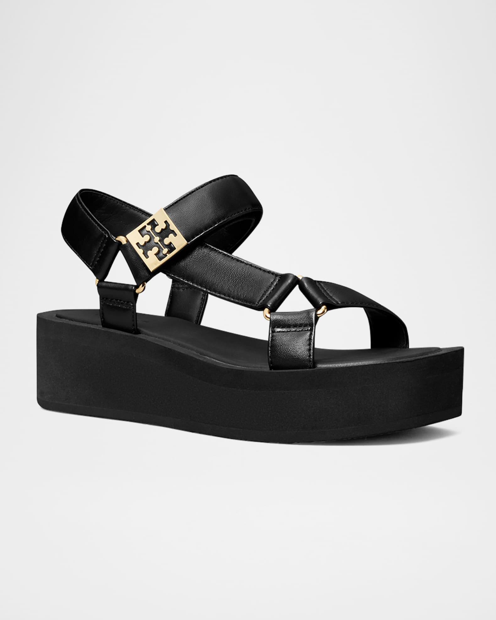 Mellow Leather Grip Platform Sandals Product Image