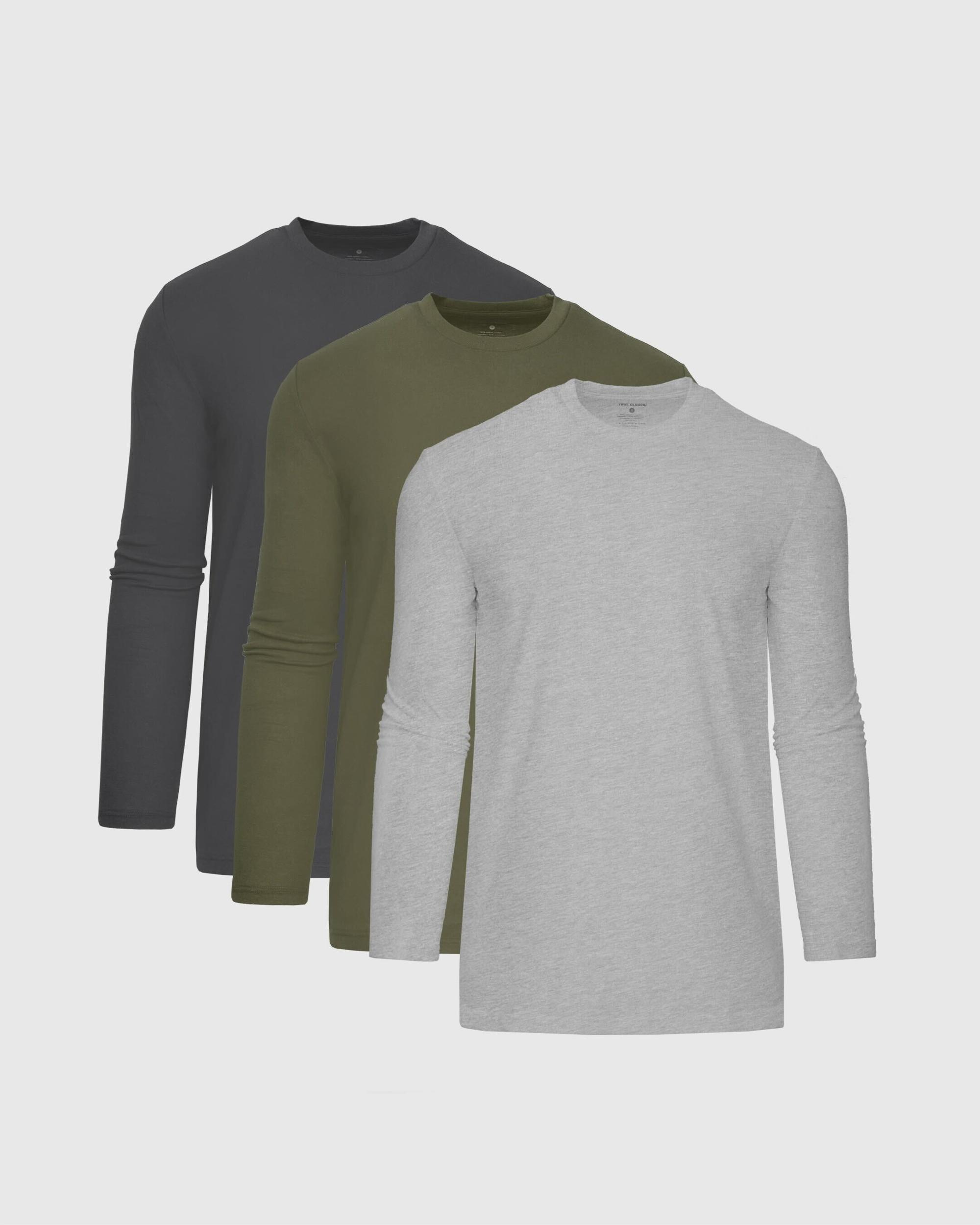 Neutral Tall Long Sleeve T-Shirt 3-Pack Product Image