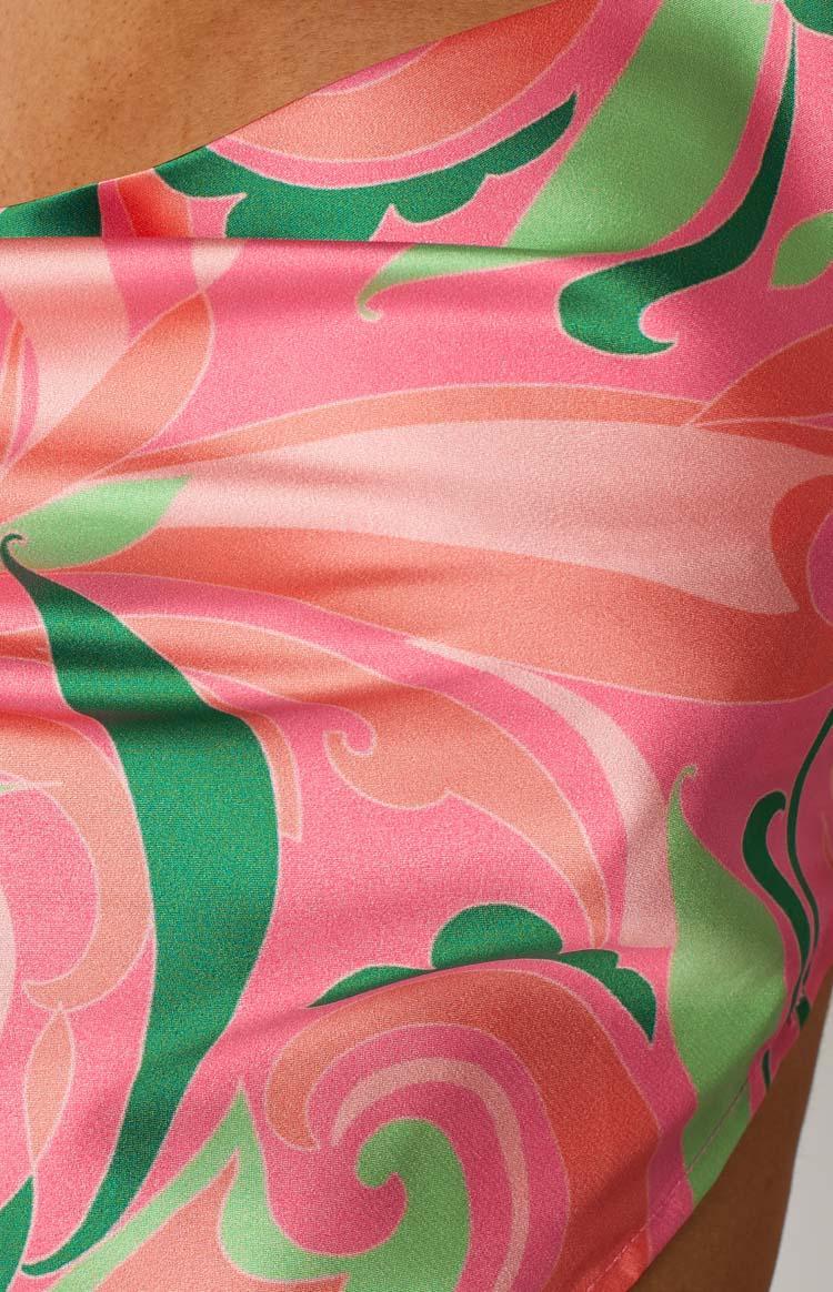 Ingrid Red Print Halter Top Product Image