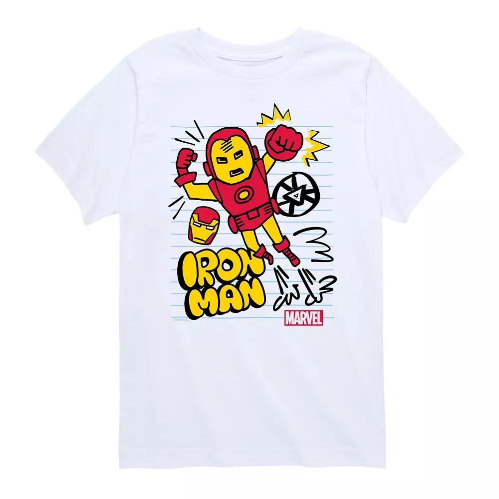Boys 8-20 Marvel Iron Man Scribble Graphic Tee, Boys Product Image