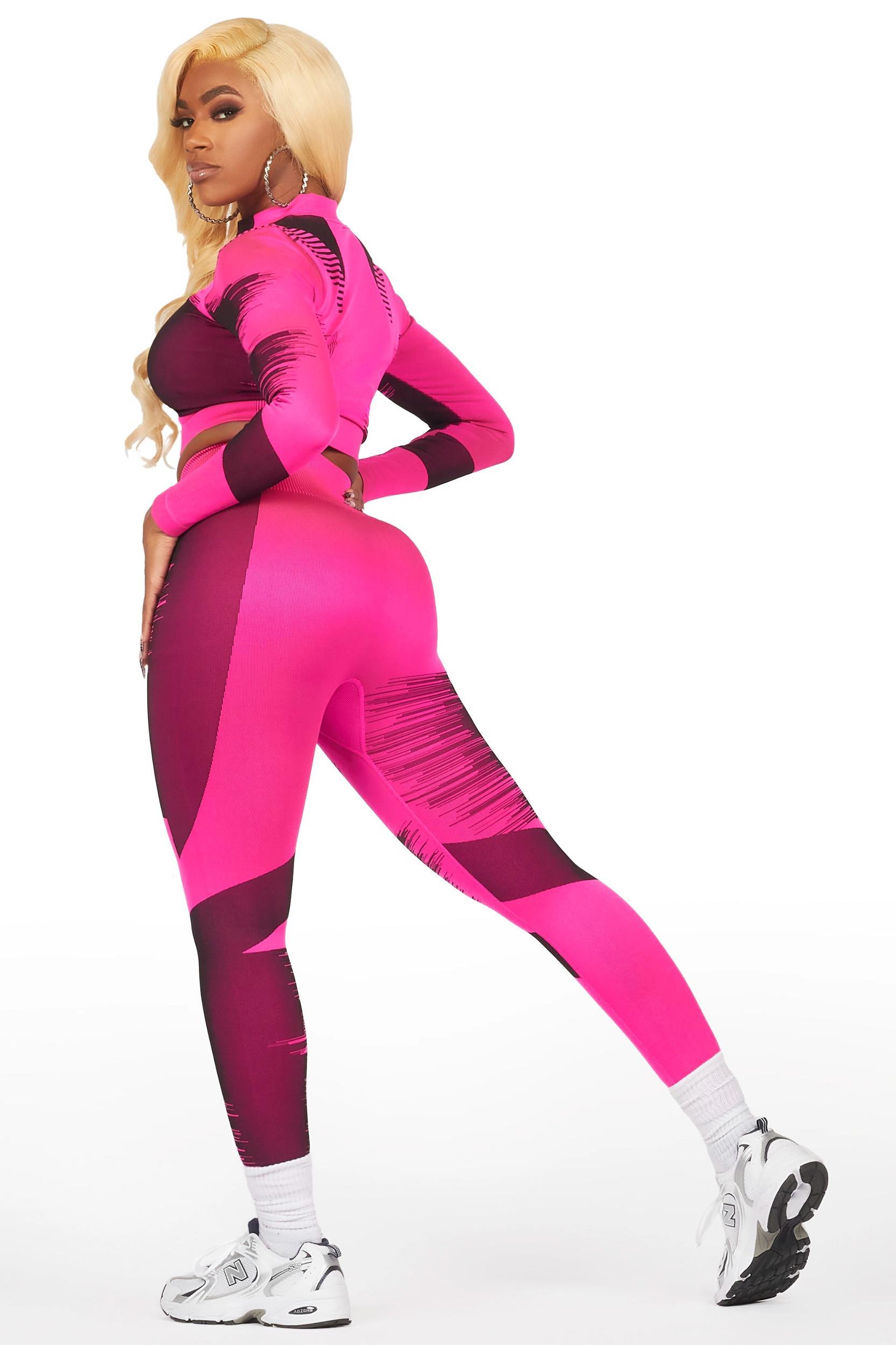 Alishia Fuchsia Active Set Female Product Image