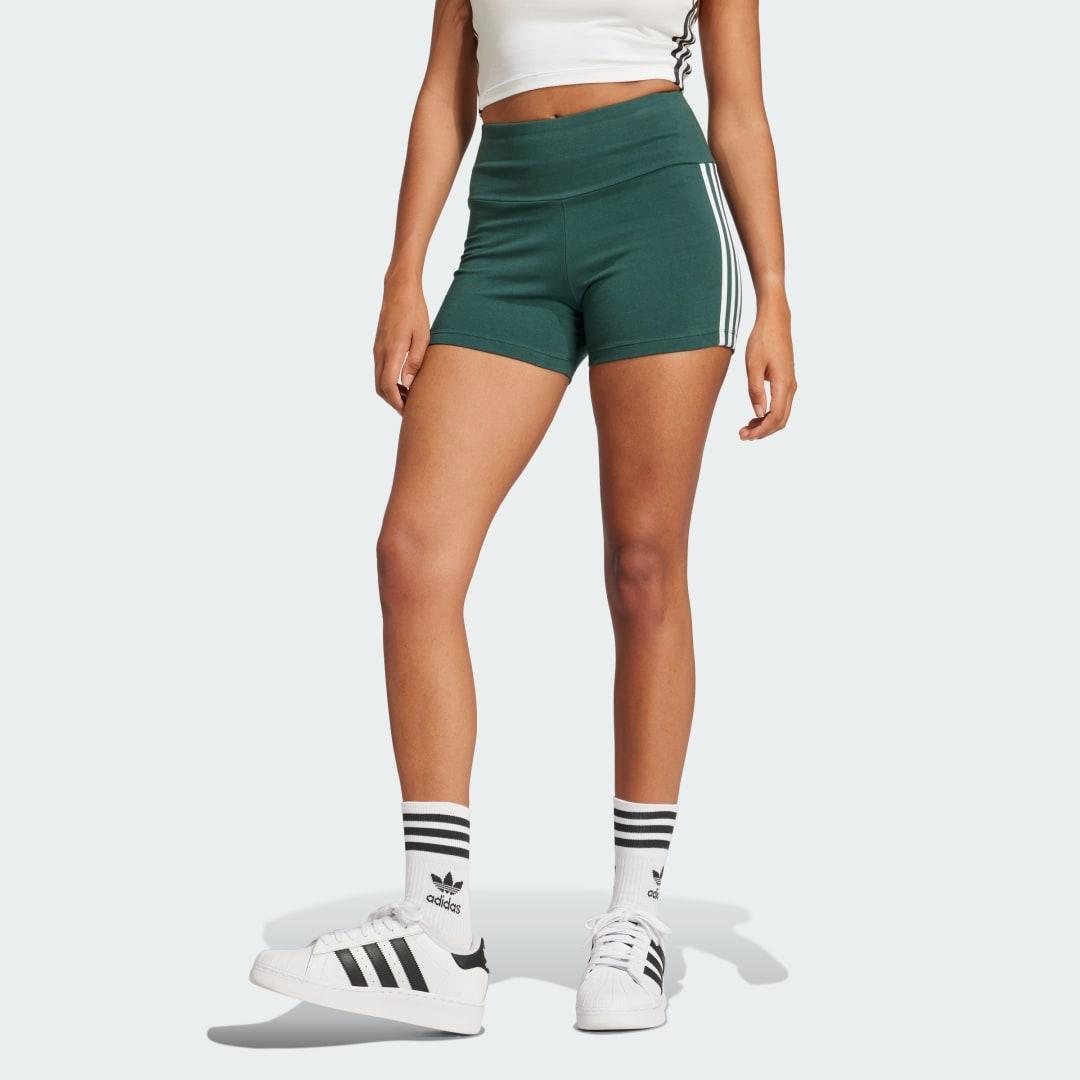 adidas Adicolor 3-Stripes 1/4 Leggings Core Black L Womens Product Image