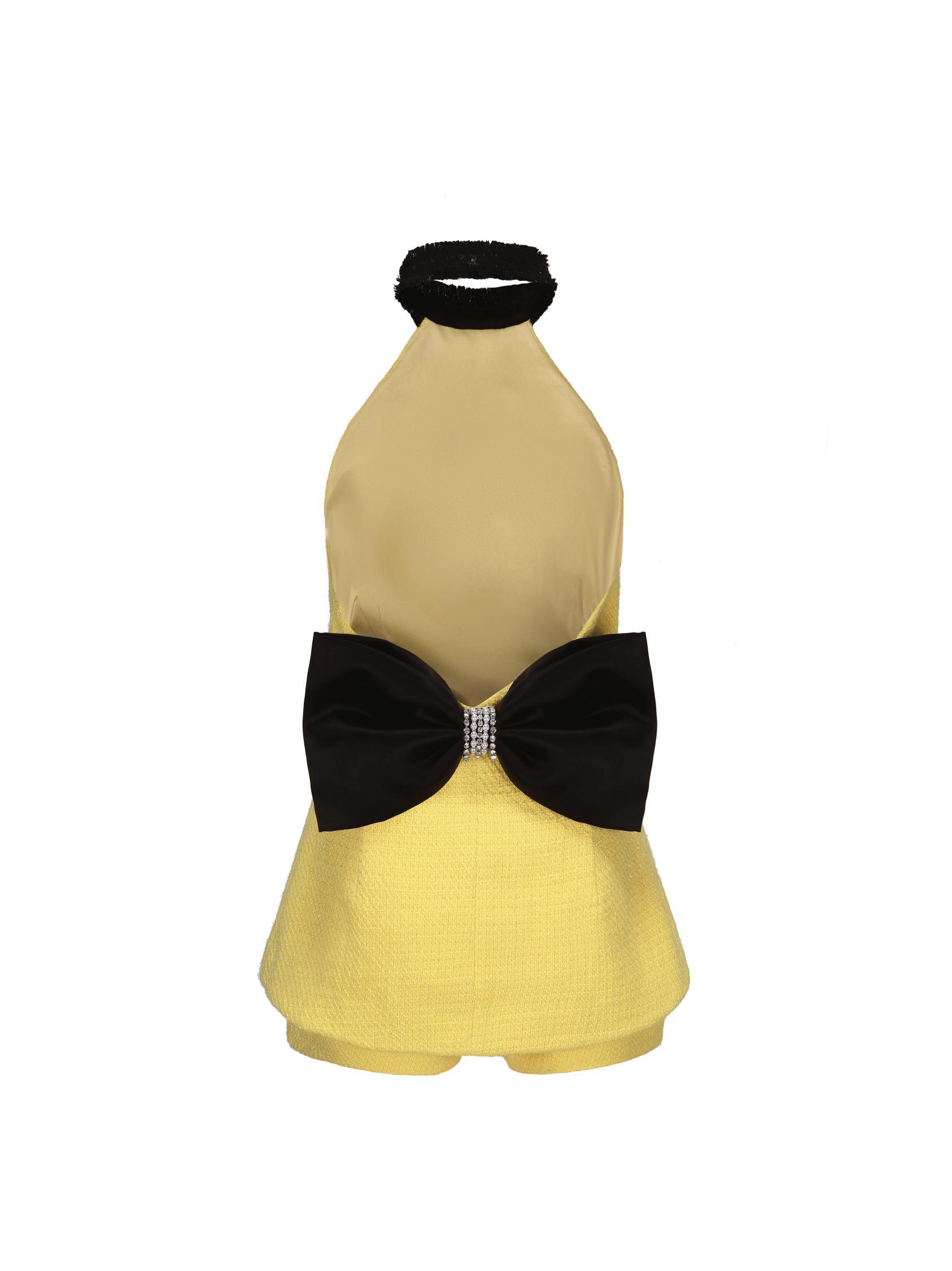 Cecilia Halter Jumpsuit (Yellow) Product Image