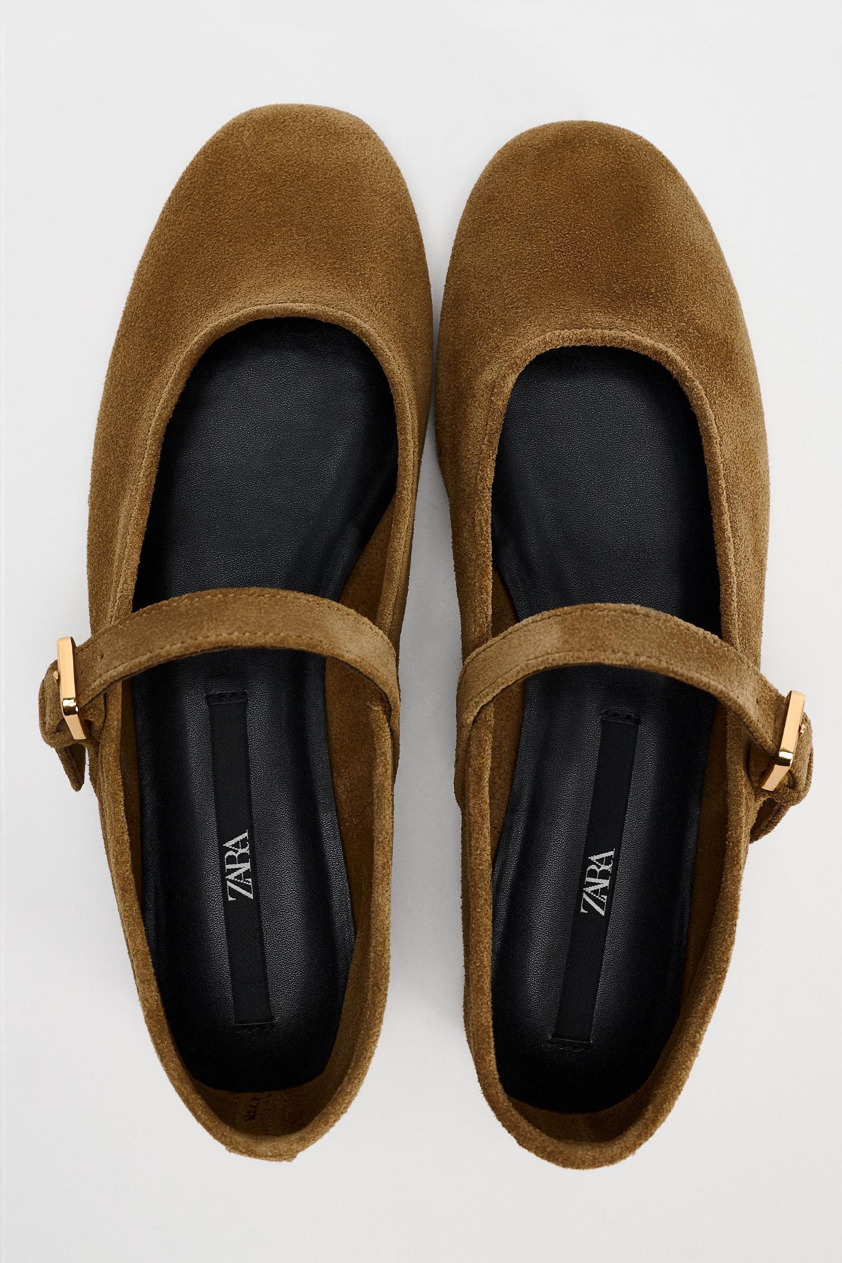SUEDE BALLET FLATS Product Image