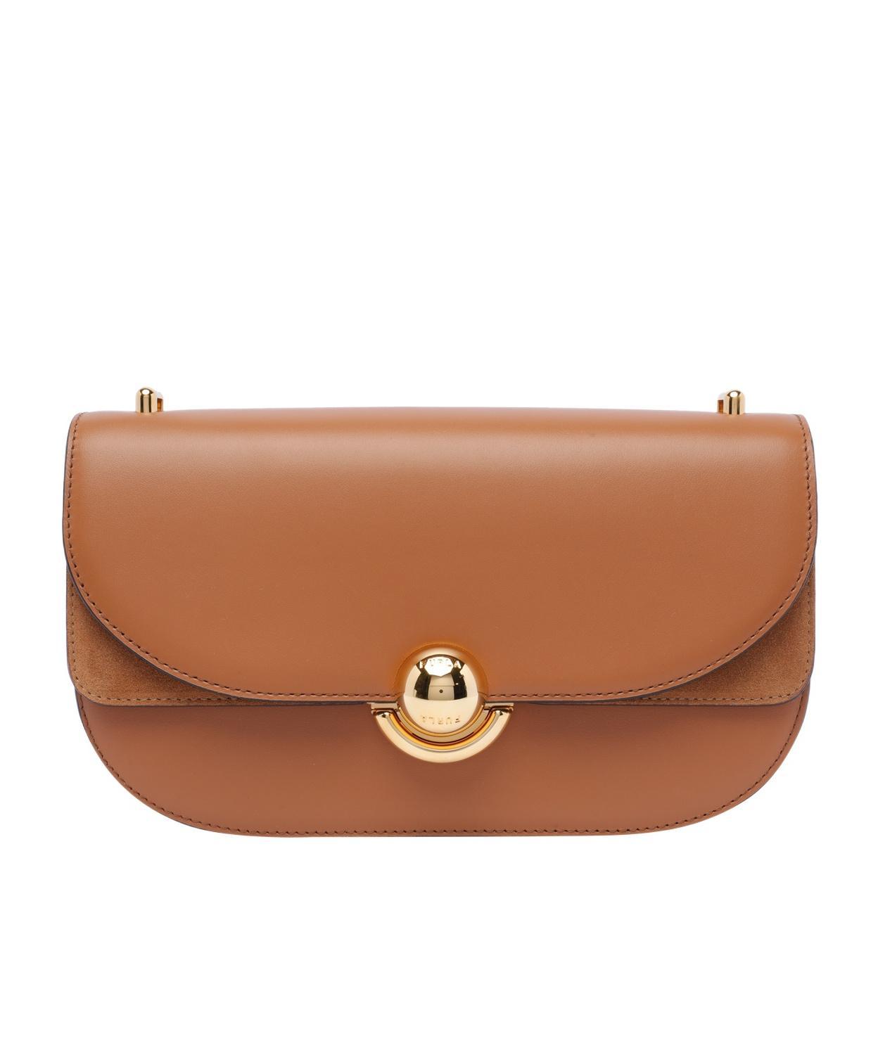 FURLA Flip Shoulder Bag In Brown Product Image