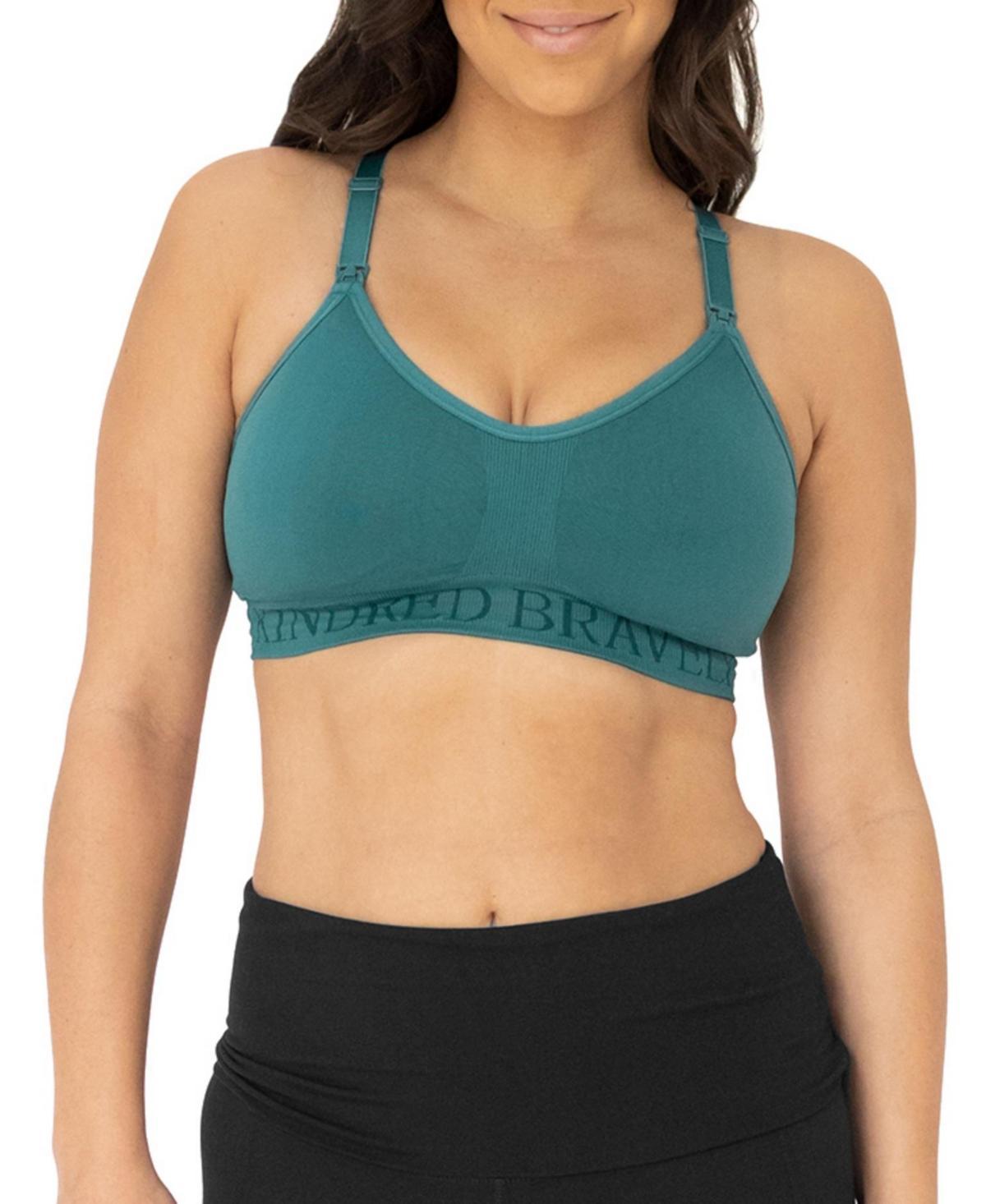 Kindred Bravely Women's Sublime Sports Pumping + Nursing Hands-Free Bra - Ombre Purple 1X: Light Support, Racerback Product Image