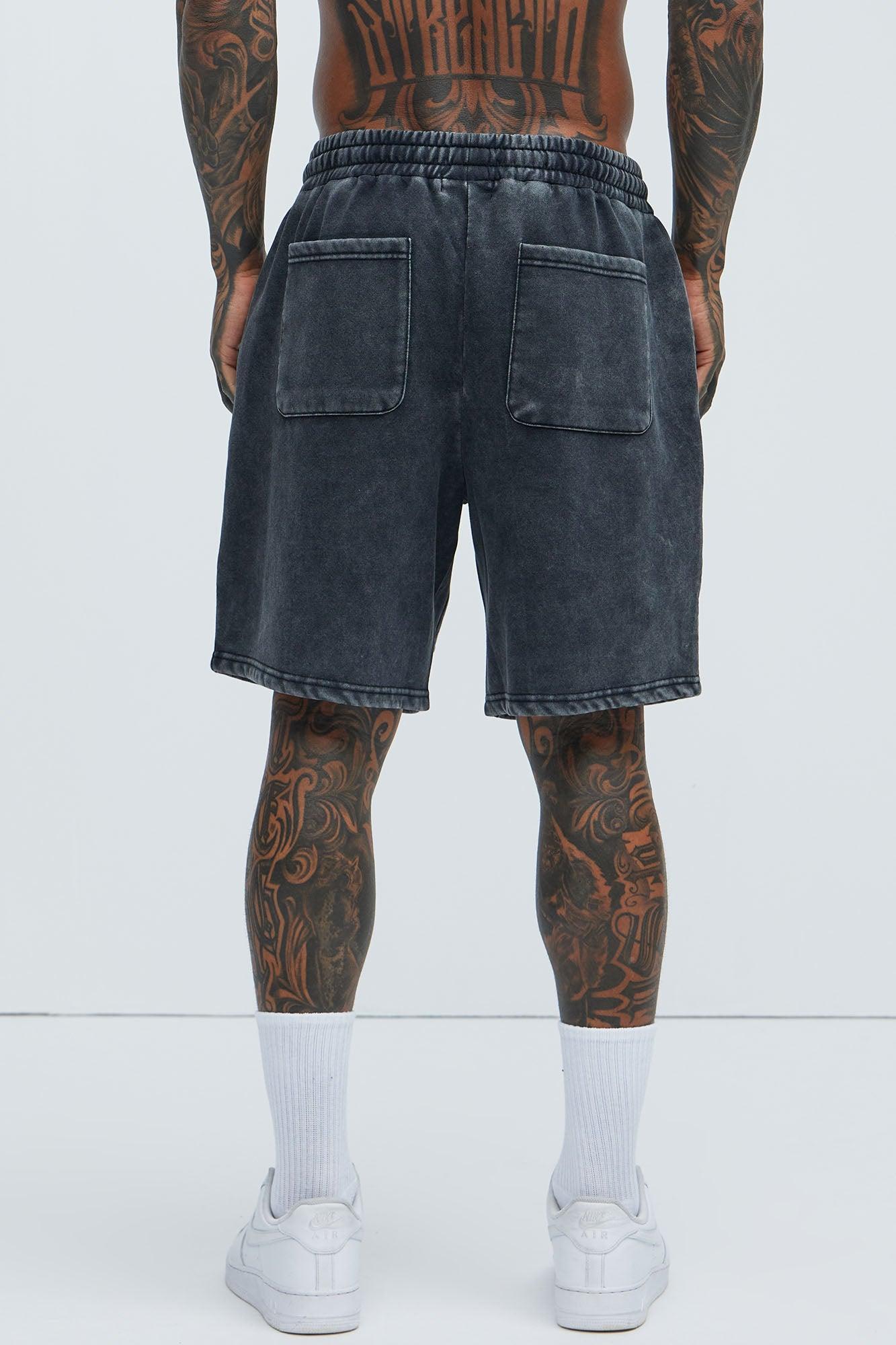 Tyson Enduing Relaxed Shorts - Black Wash Product Image