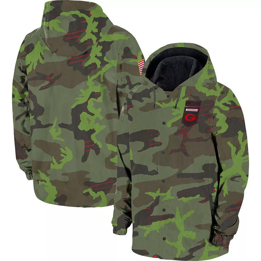 Men's Nike Camo Alabama Crimson Tide Hoodie Full-Snap Jacket, Size: 2XL, Green Product Image