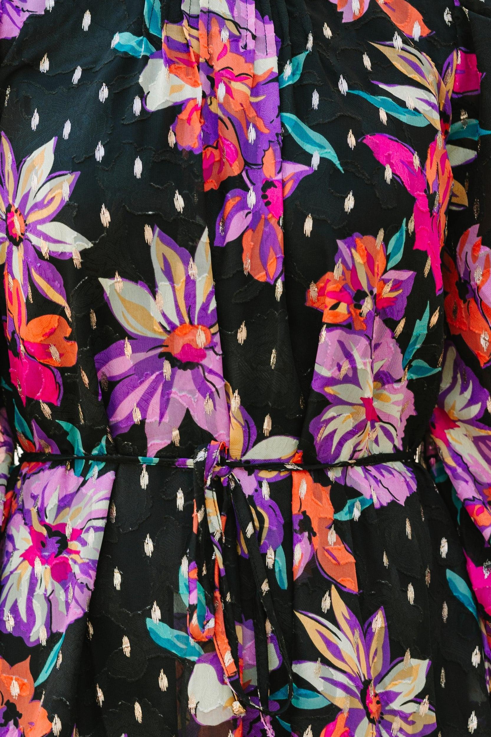 Fate: It's All True Black Floral Dress Female Product Image