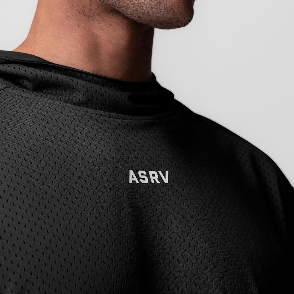 0983. Reversible 2-in-1 Cutoff Hoodie - Black Product Image