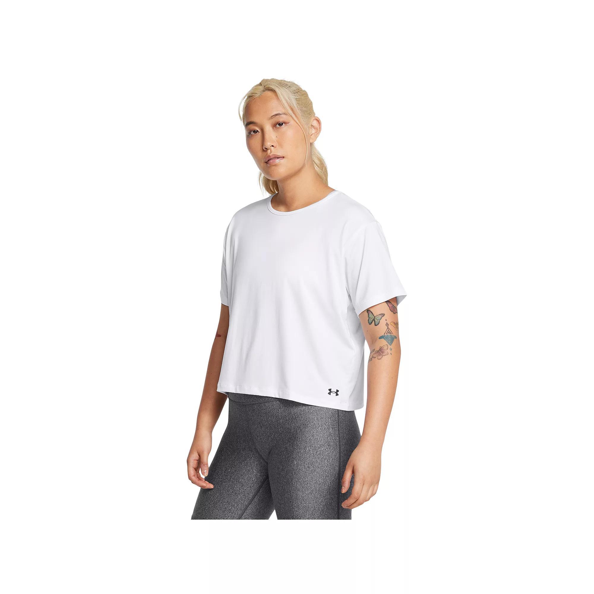Women's Under Armour Motion Short Sleeve Tee, Size: Large, White White Product Image
