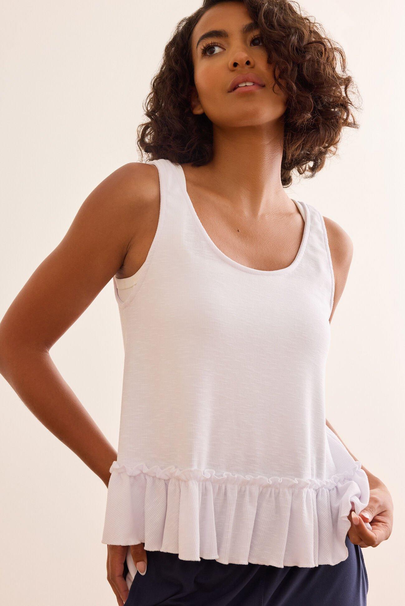 Cascade Ruffle Tank Product Image