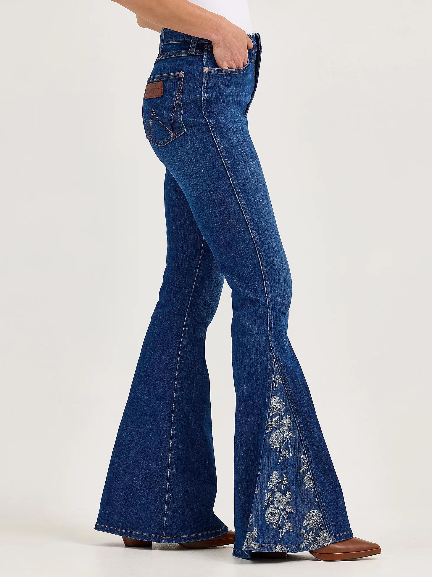 Women's Wrangler Retro® Bailey High Rise Pieced Trumpet Flare Jean | Women's JEANS | Wrangler® Product Image