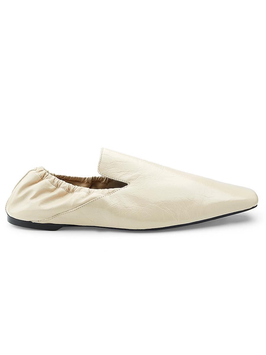Womens Elasticized Leather Loafers Product Image