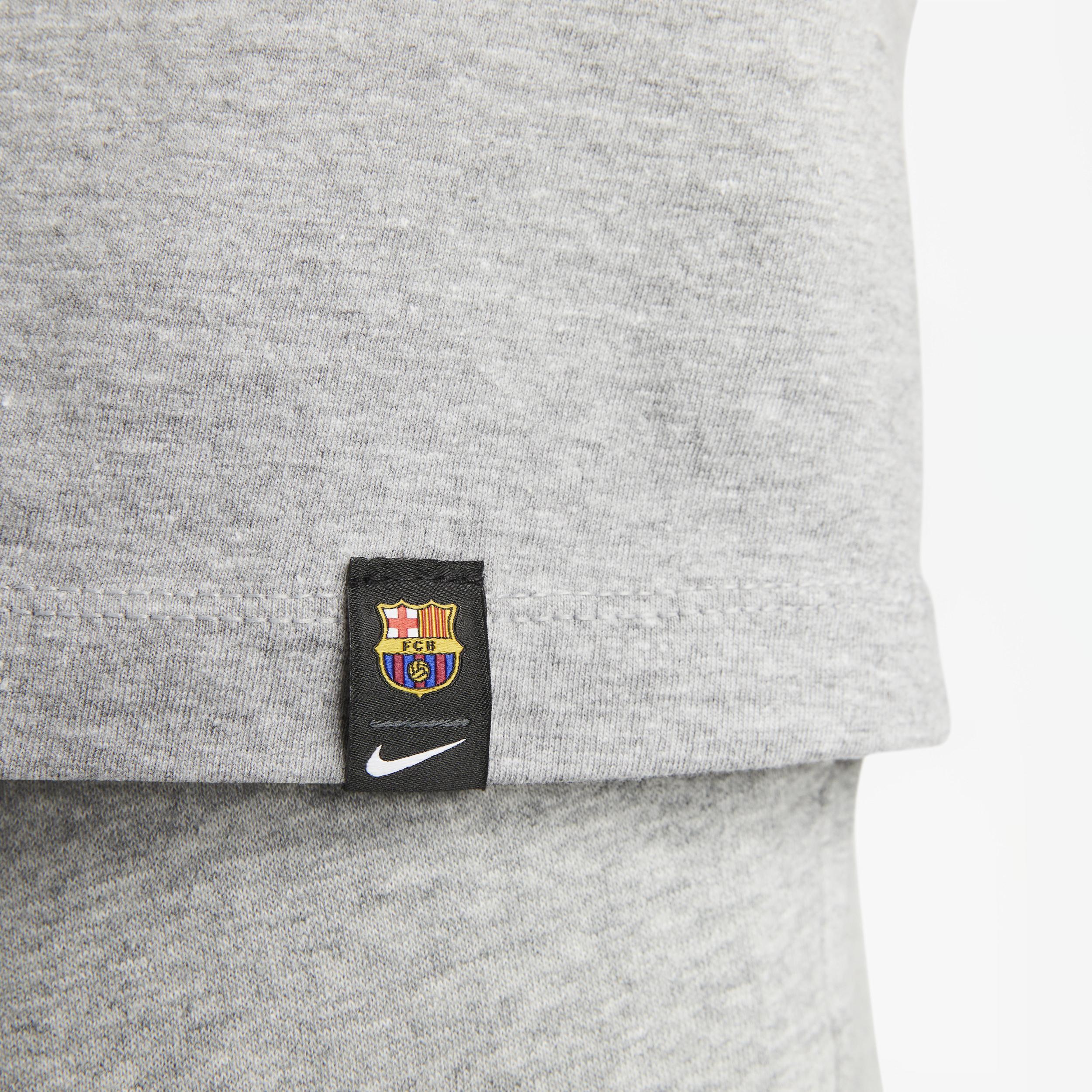Men's Nike Gray Barcelona Just Do It T-Shirt, Size: Small, Bar Grey Product Image