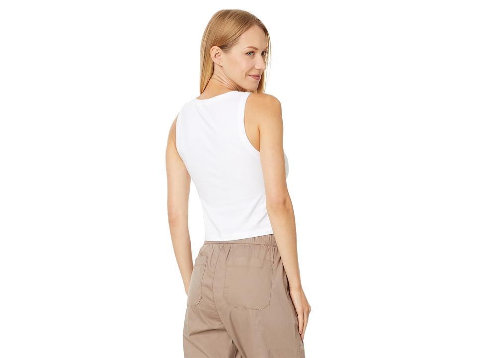 Women's Heather Grey Cool Stretch Cropped Lounge Tank 2XL Product Image
