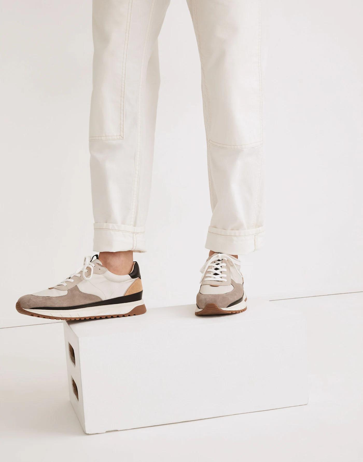 Kickoff Trainer Sneakers in (Re)sourced Canvas and Suede Product Image
