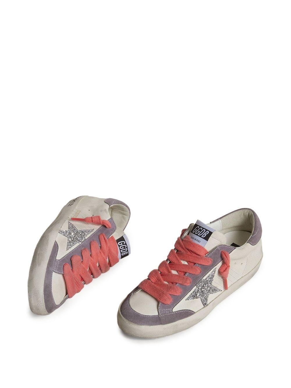 Super Star glitter-star leather sneakers Product Image