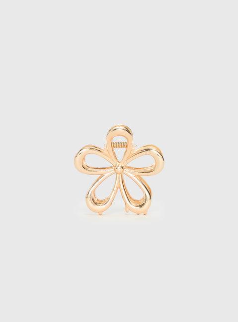 Beija Flower Hair Clip Gold Product Image